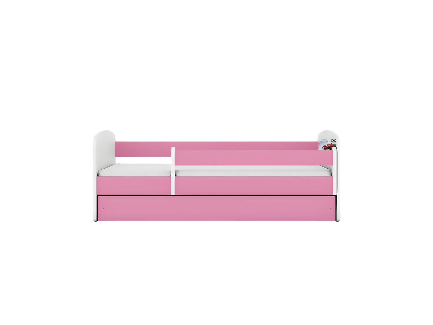 Babydreams cama de fórmula rosa con cajón sin colchón 140/70