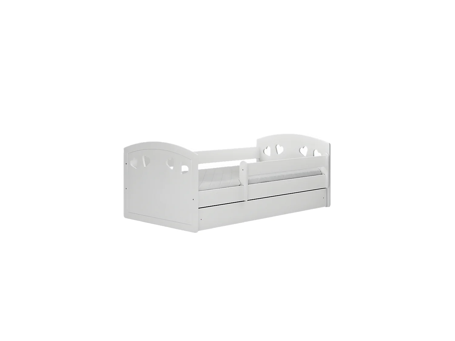 Lit Julia blanc sans tiroir sans matelas 180/80