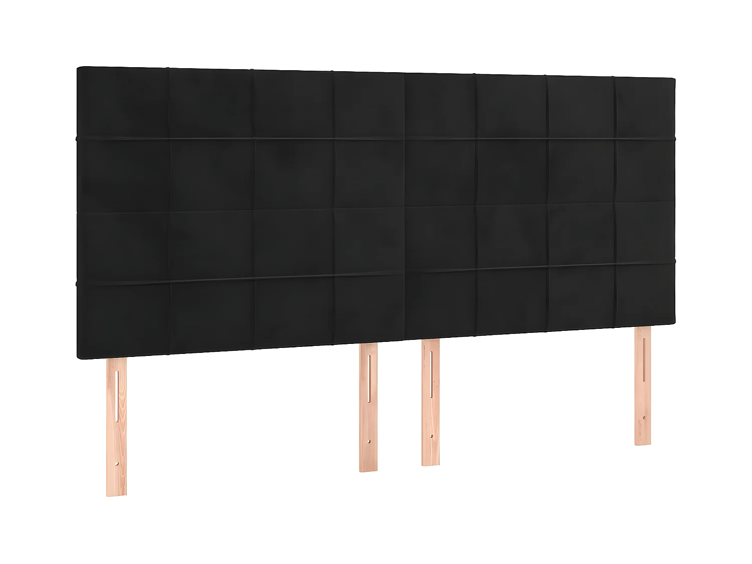 Cama com molas/colchão 160x200 cm veludo preto