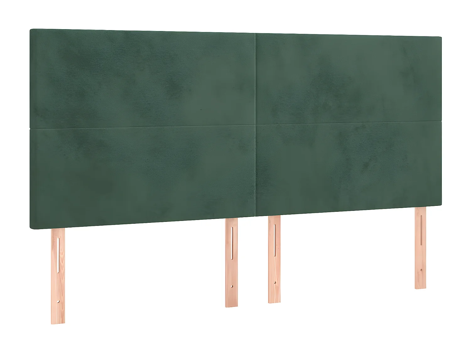 Cama box spring con colchón terciopelo verde oscuro 160x200 cm