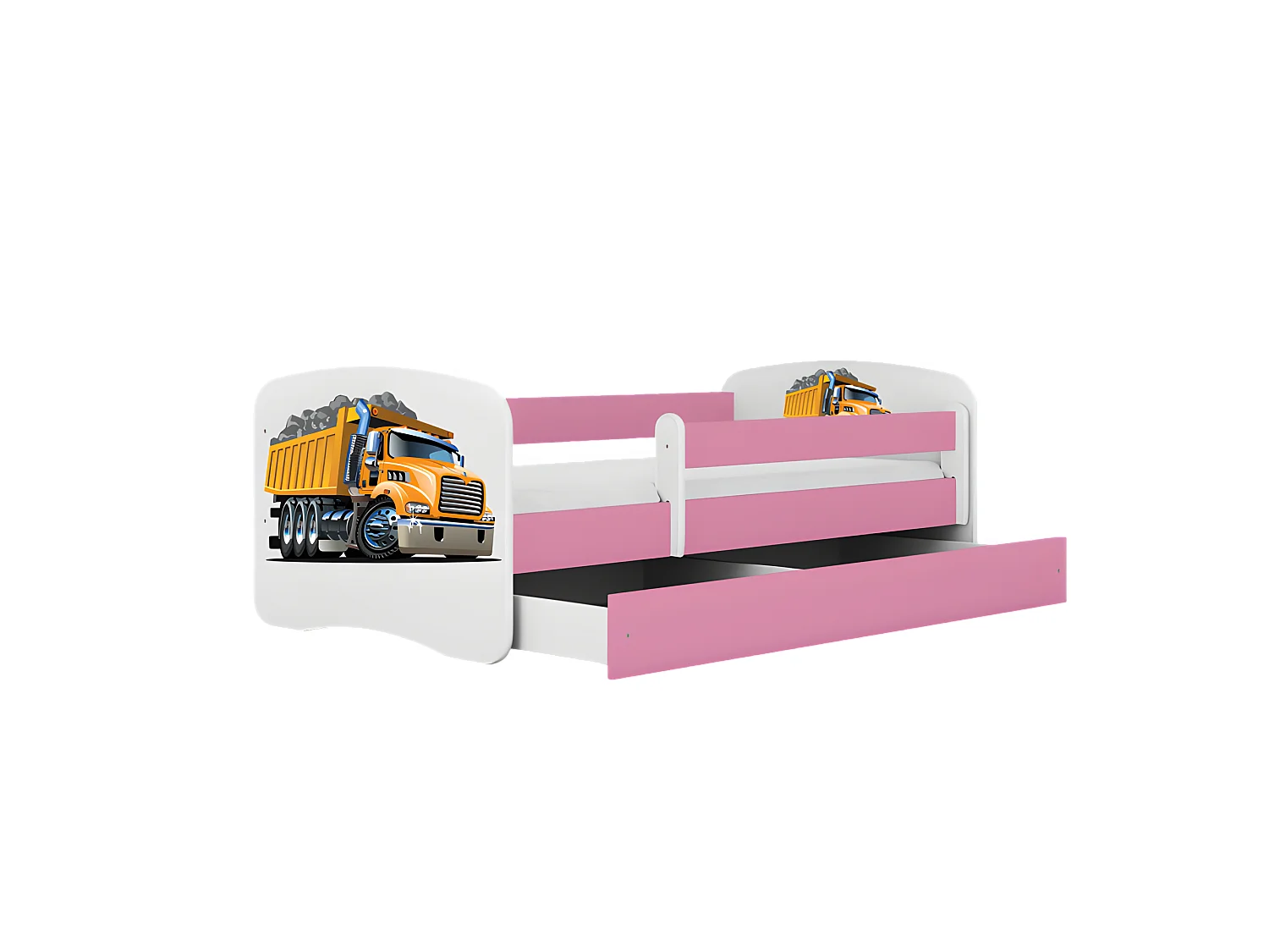 Lit babydreams camion rose avec tiroir sans matelas 180/80
