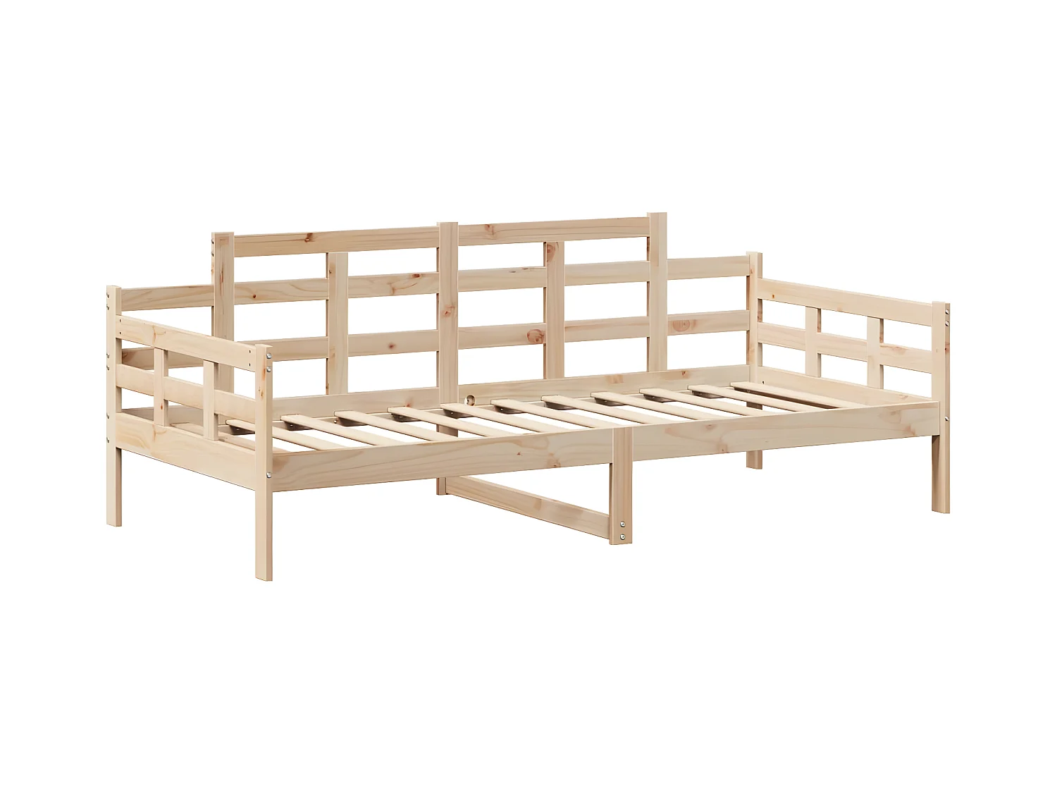 Lit de jour avec toit 80x200 cm bois de pin massif