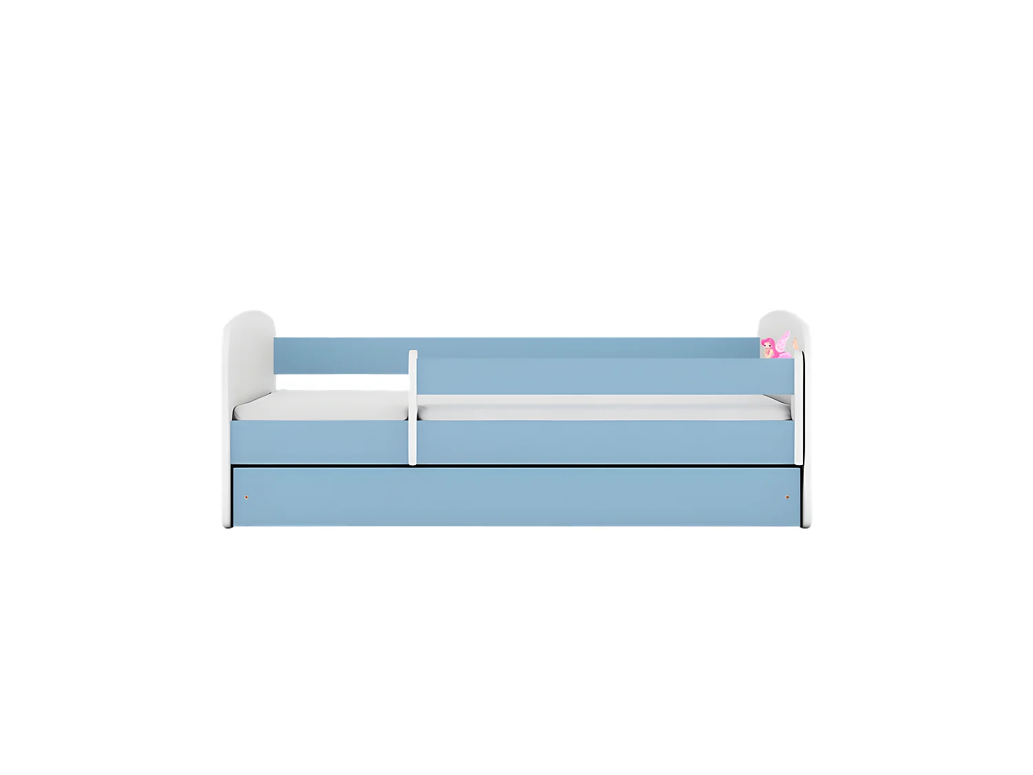 Lit babydreams fée bleue avec ailes sans tiroir sans matelas 180/80