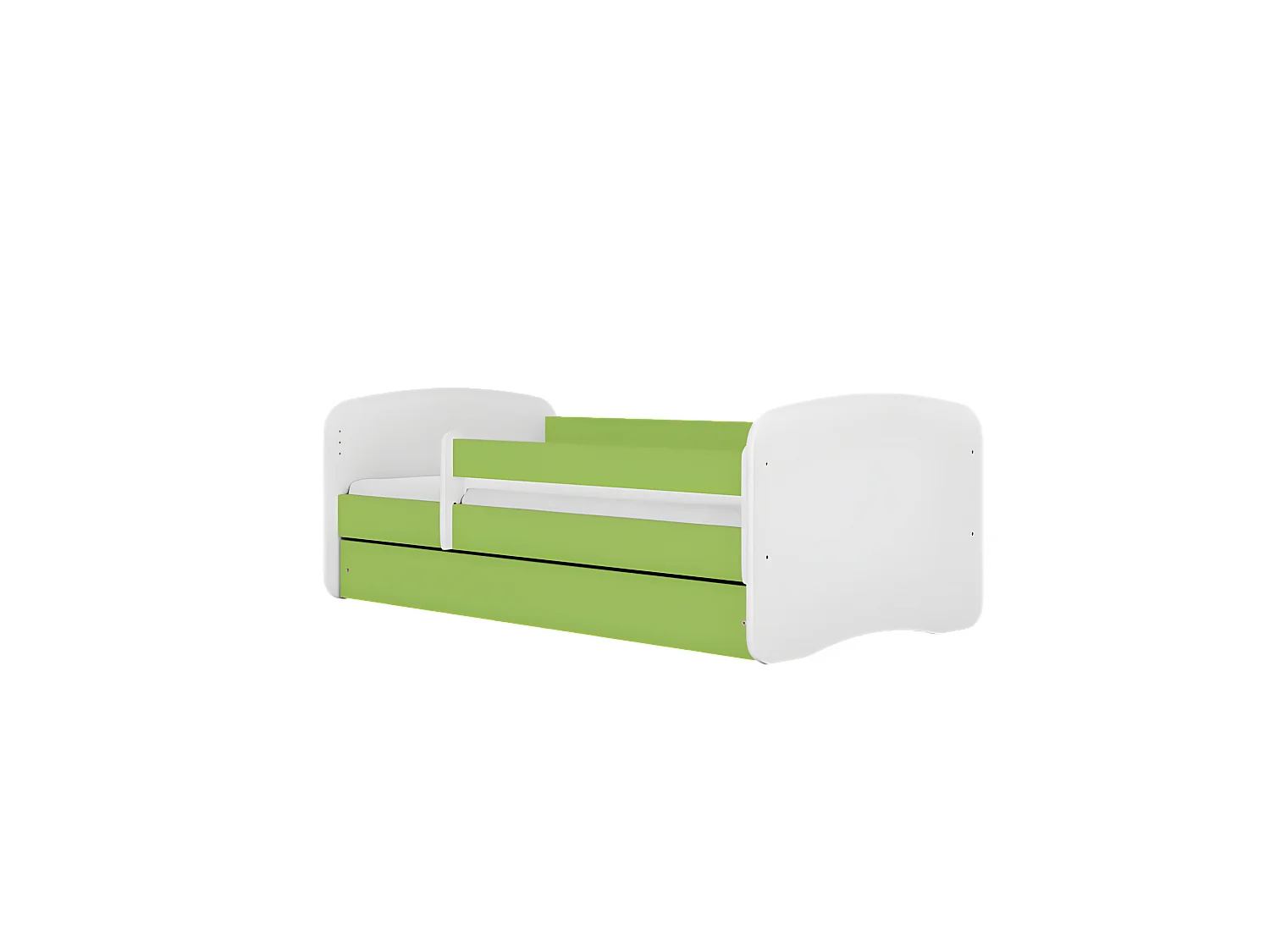 Lit babydreams vert terre gelée sans tiroir avec matelas 160/80