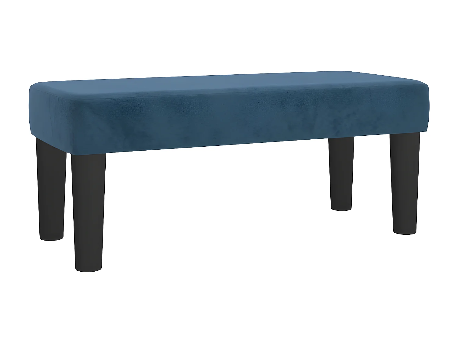 Cama com molas/colchão 80x200 cm veludo azul-escuro