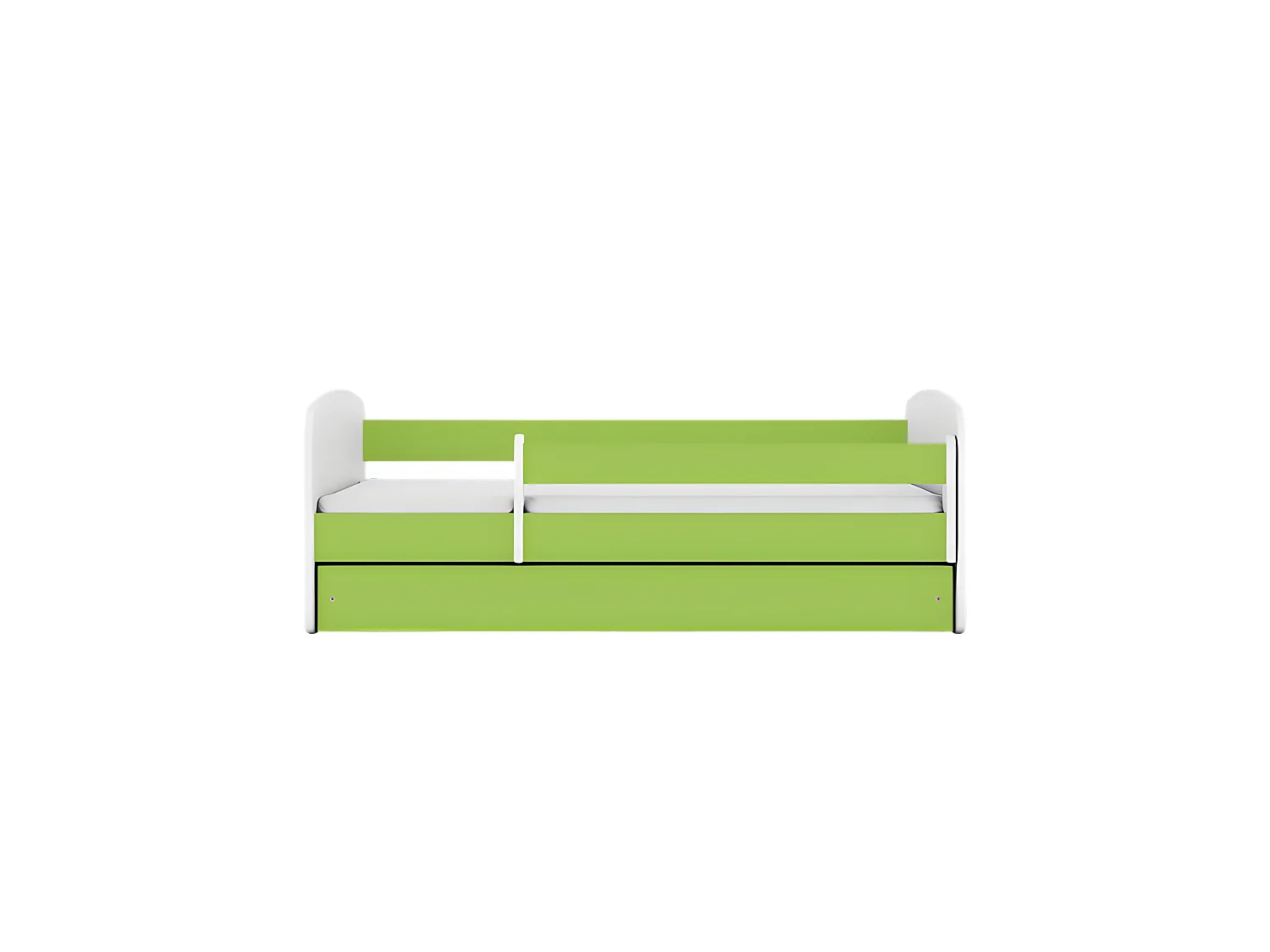 Lit babydreams vert sans motif sans tiroir sans matelas 160/80