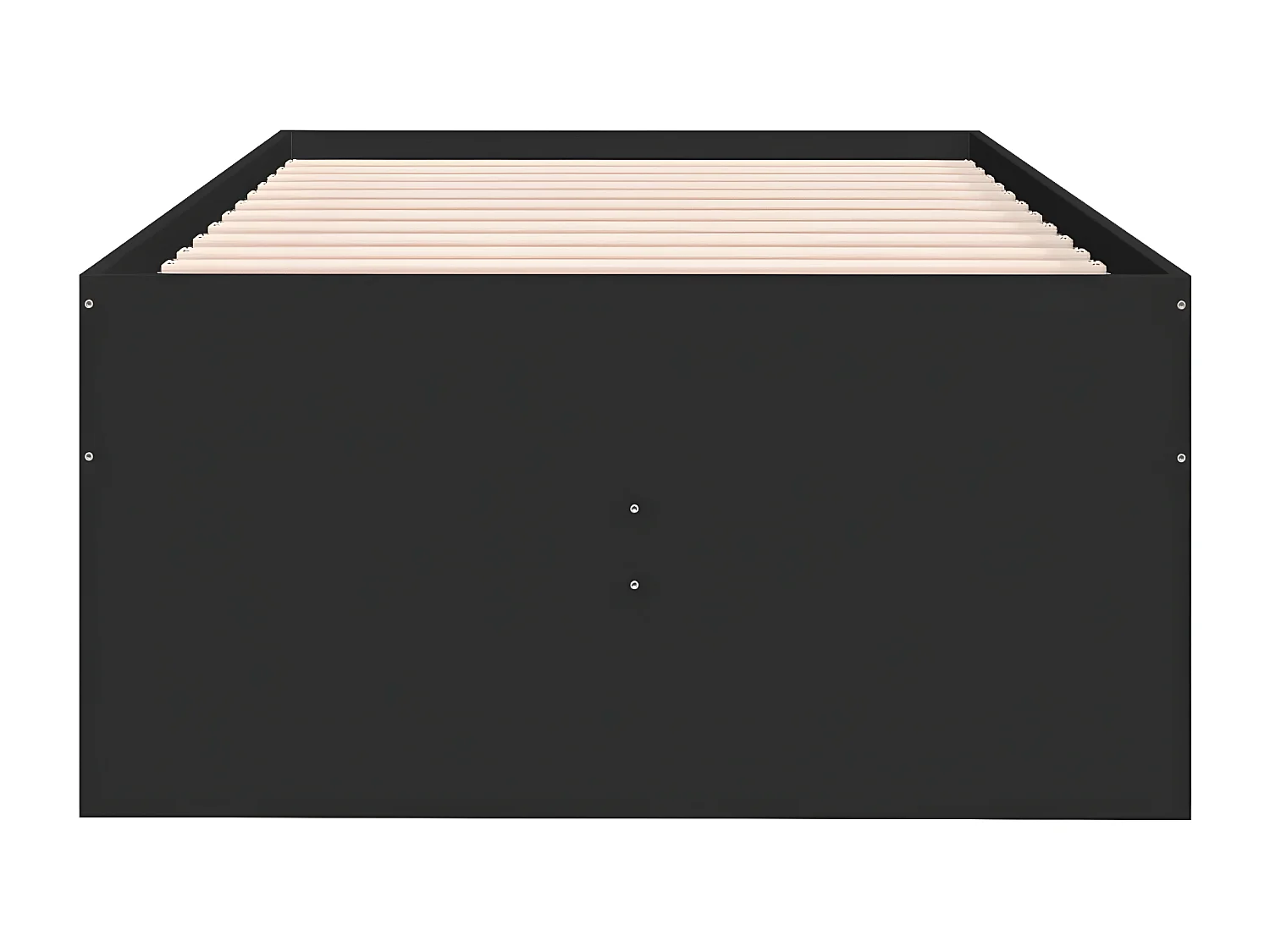 Sofá-cama com gavetas 90x200 cm derivados de madeira preto