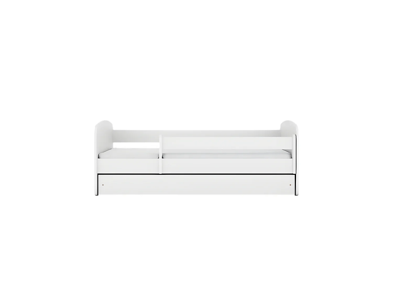 Cama babydreams blanca sin estampado con cajón sin colchón 180/80