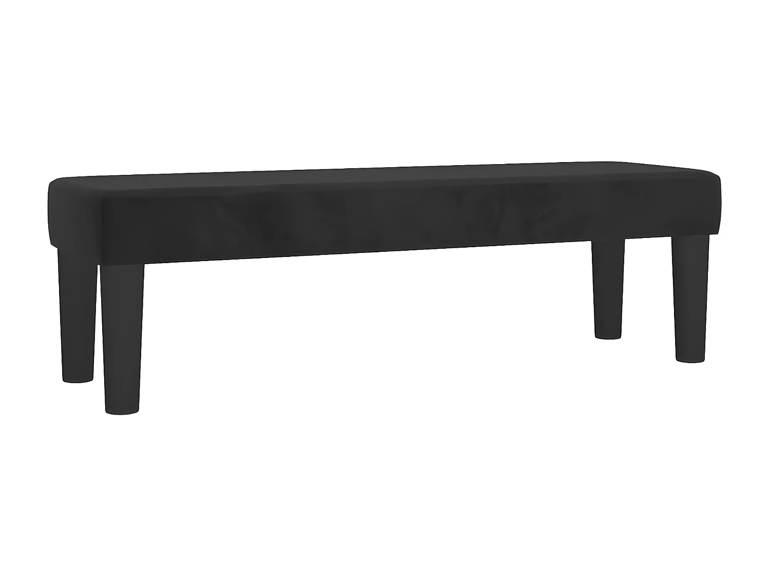 Cama com molas/colchão 140x190 cm veludo preto