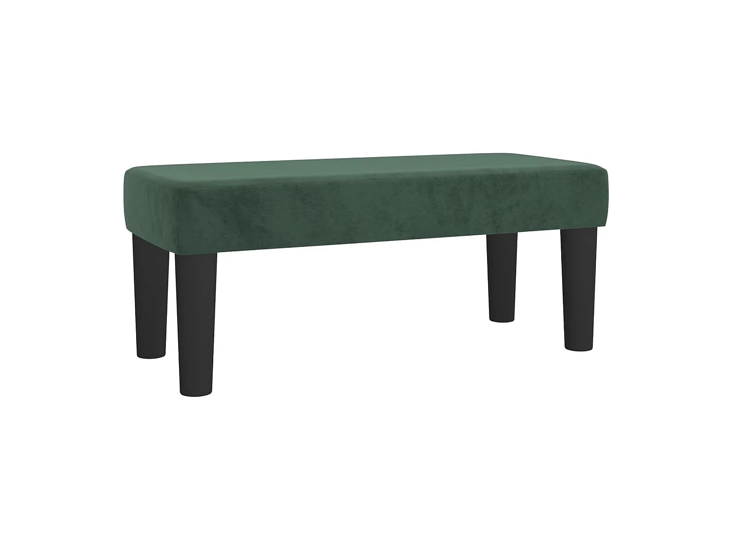 Cama box spring con colchón terciopelo verde oscuro 90x190 cm