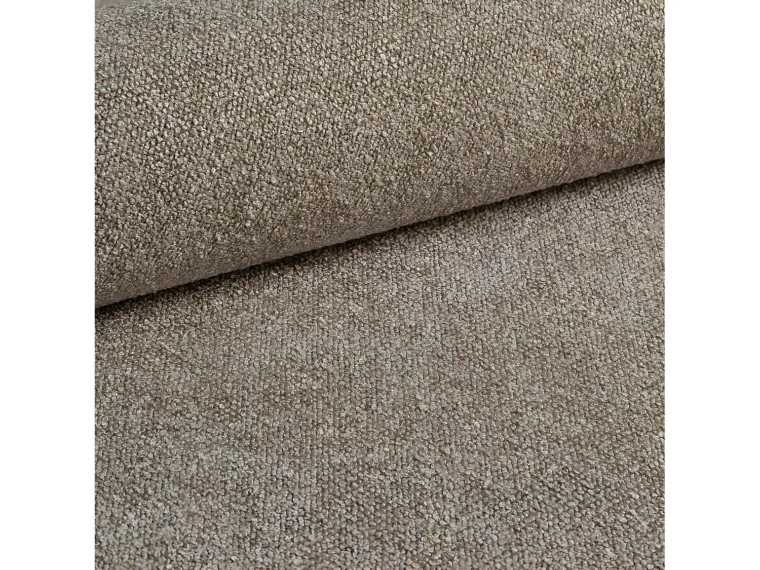 3-Sitzer Schlafsofa mit Bettkasten - Chenille-Bezug in Beige - OVO