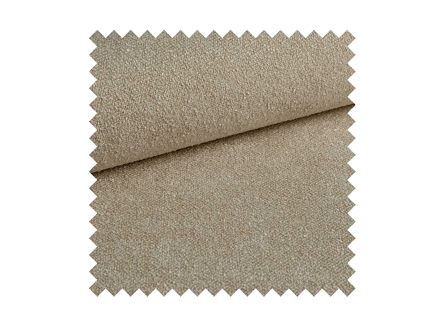 Canapé convertible trois places - tissu chenille beige clair - OVO