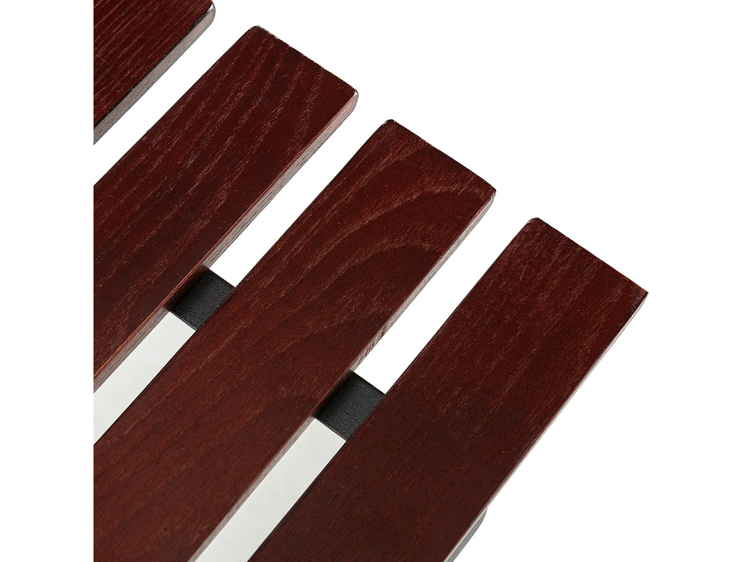 Tavolo da giardino pieghevole Agata in legno e metallo nero