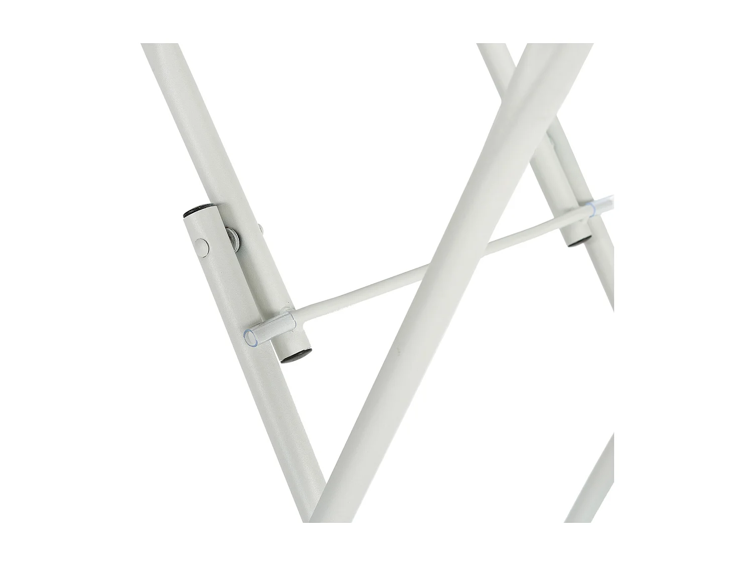 Mesa de Jardín Plegable Perla de Metal en Blanco