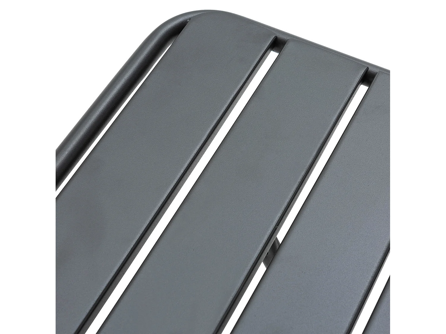 Tavolo da giardino pieghevole Perla in metallo nero