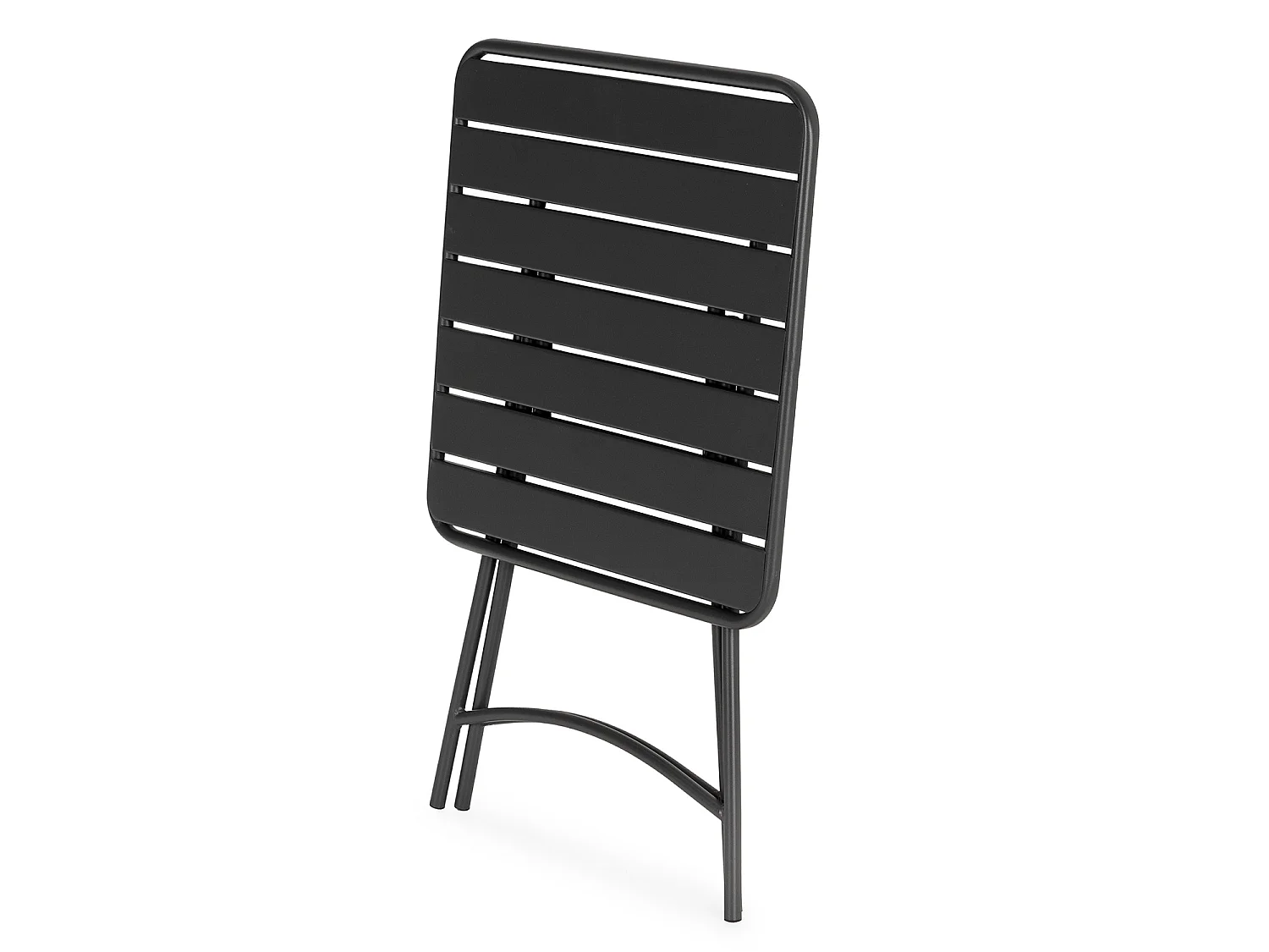 Tavolo da giardino pieghevole Perla in metallo nero