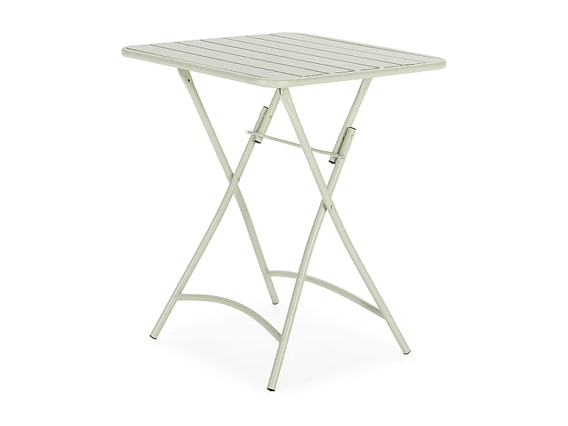 Mesa de Jardín Plegable Perla de Metal en Verde