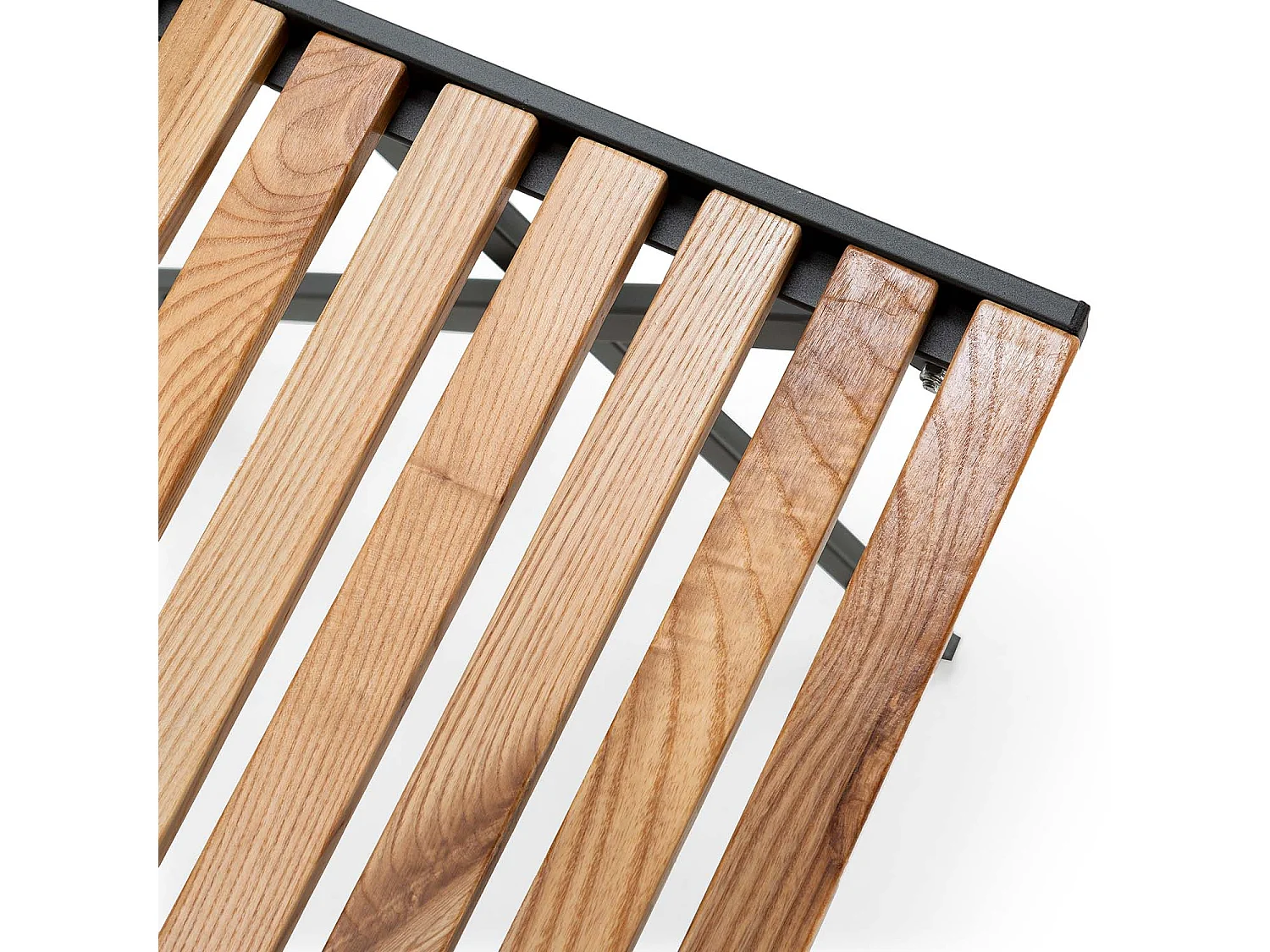 Pack 4 sillas de Jardín apilables Coral de Madera y Metal Negro