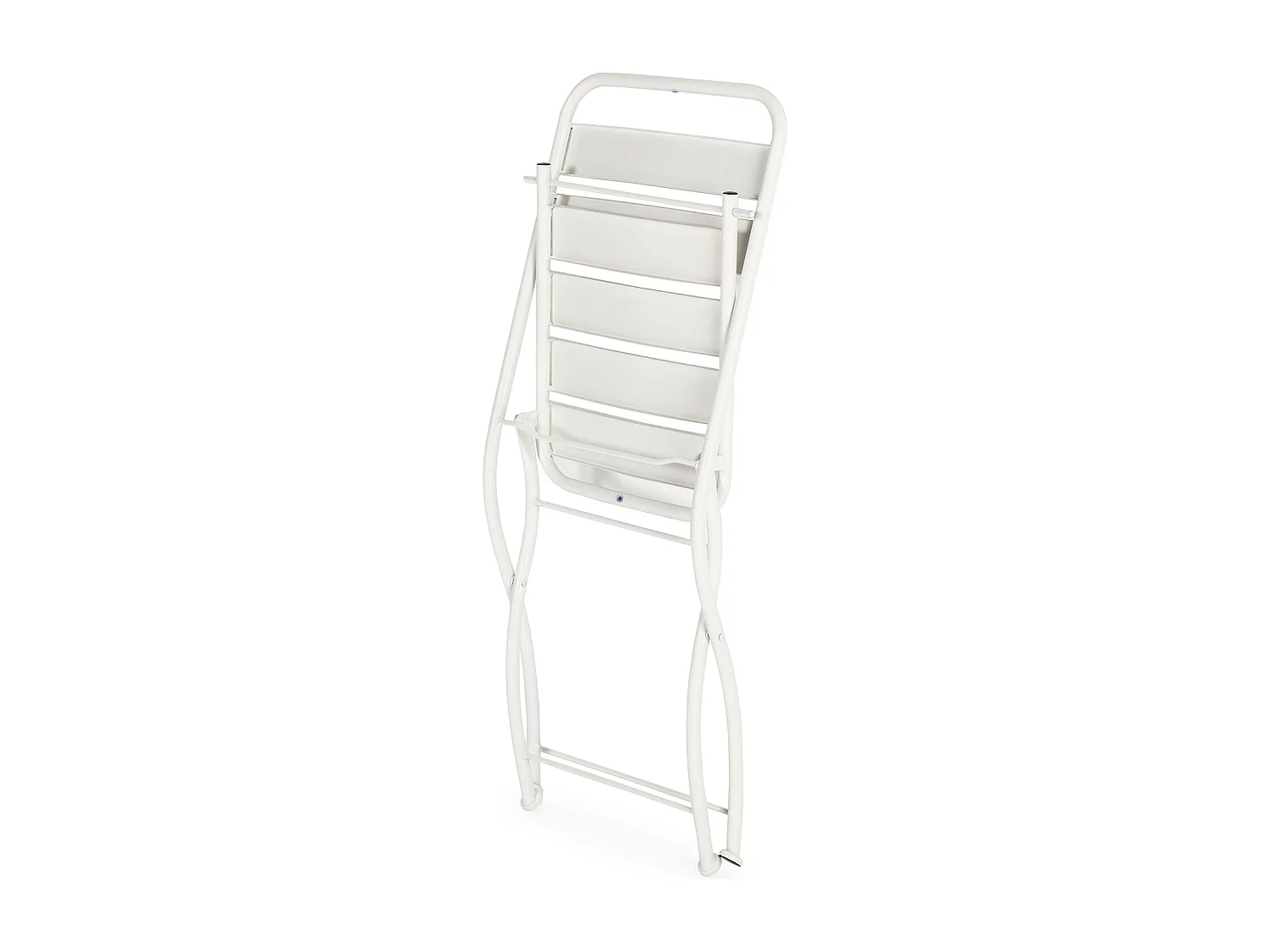Pack de 2 chaises de jardin pliantes Perla en métal blanc