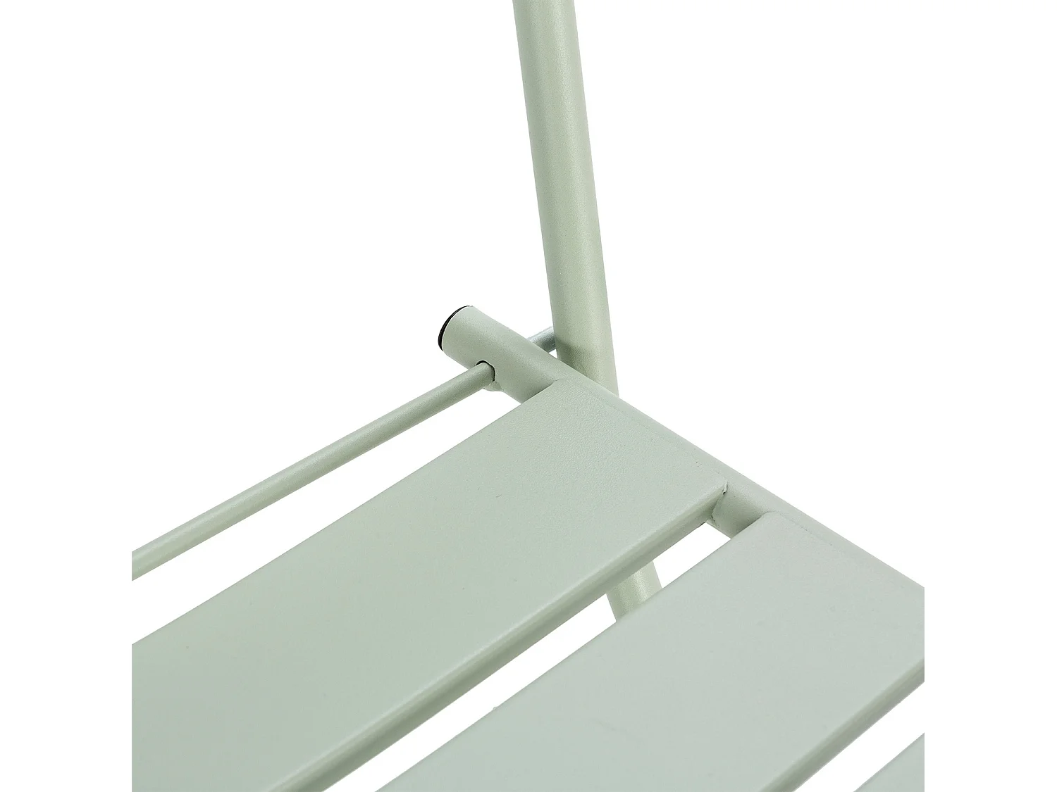 Set di 2 sedie da giardino pieghevoli Perla in metallo verde