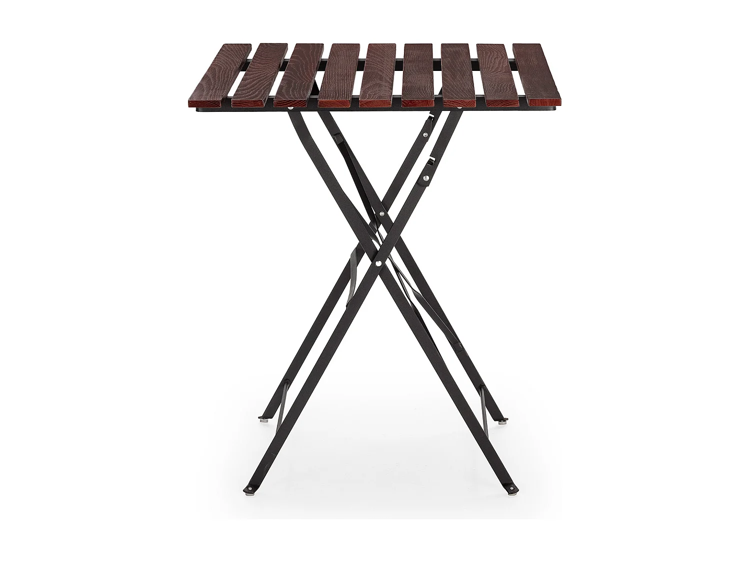 Conjunto Muebles de Jardín Agata 3 Piezas Negro, Mesa y 2 sillas