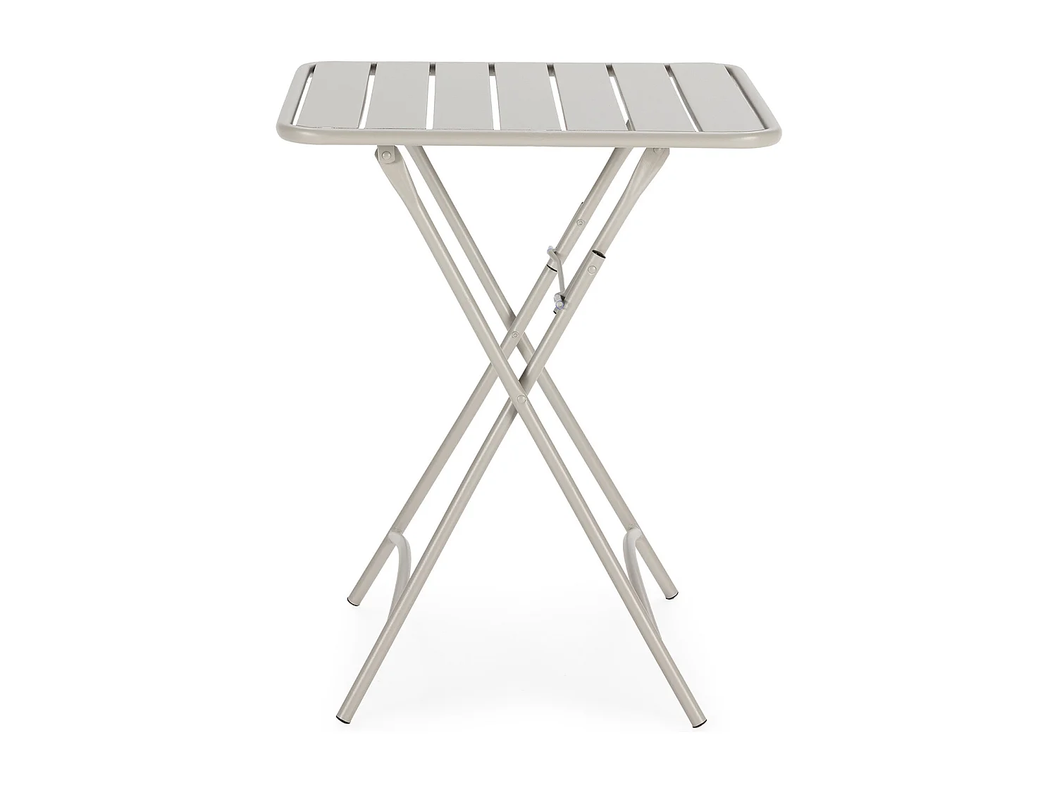 Set da bistrot da giardino grigio 3 pezzi Perla, tavolo e 2 sedie