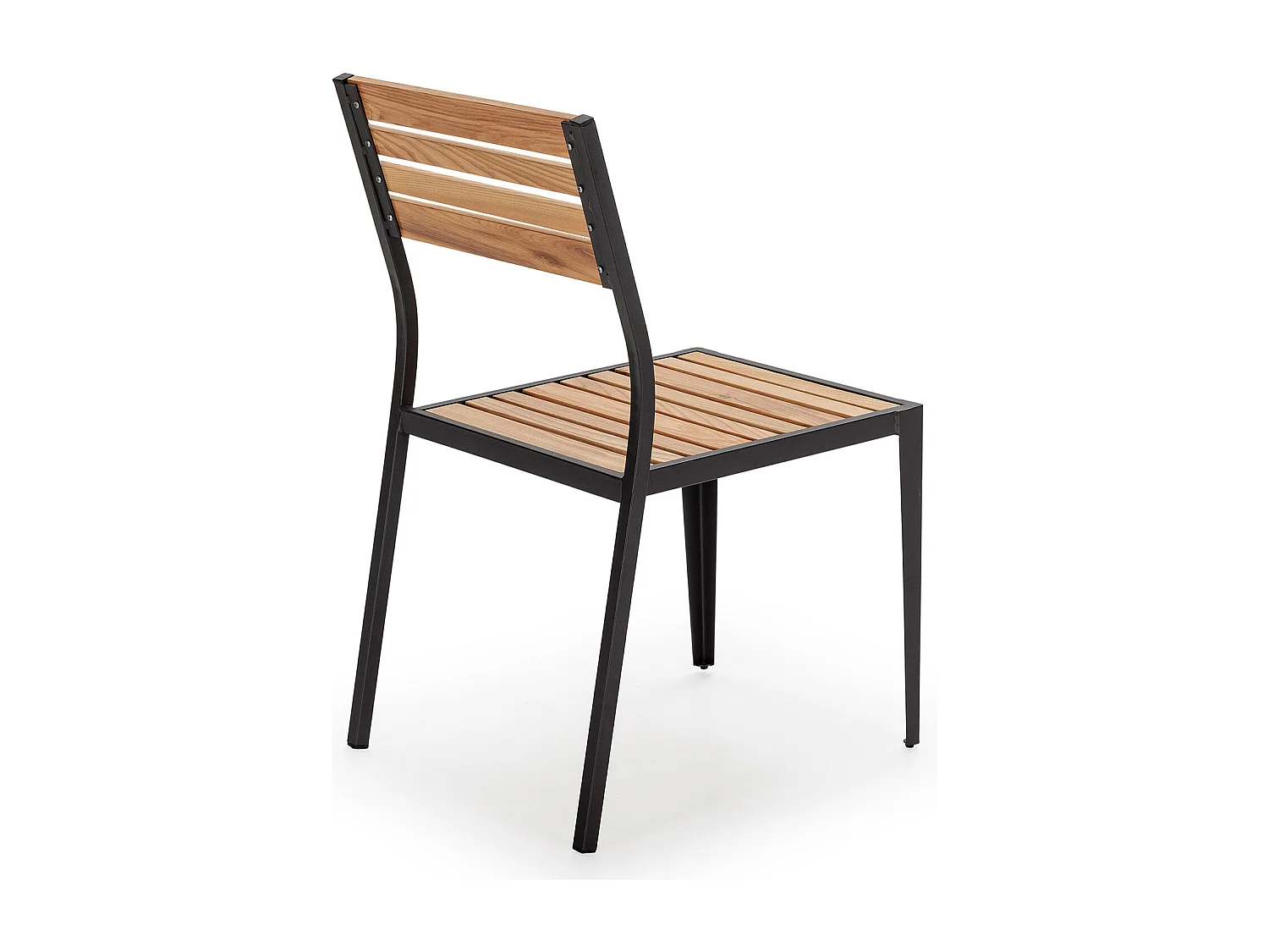 Conjunto Muebles de Jardín Coral 5 Piezas Negro, Mesa y 4 sillas