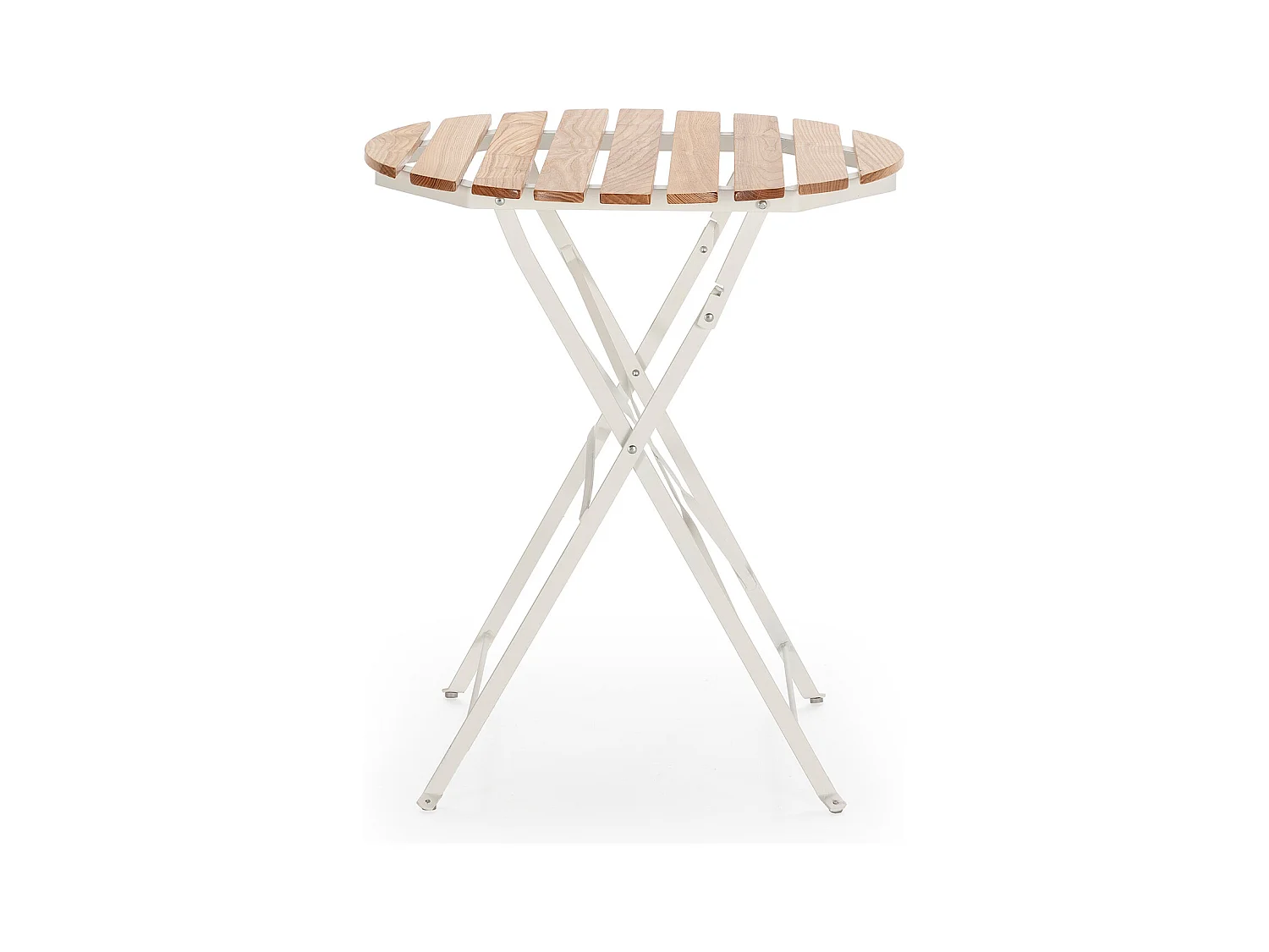 Conjunto Muebles de Jardín Ambar 3 Piezas Blanco, Mesa y 2 sillas