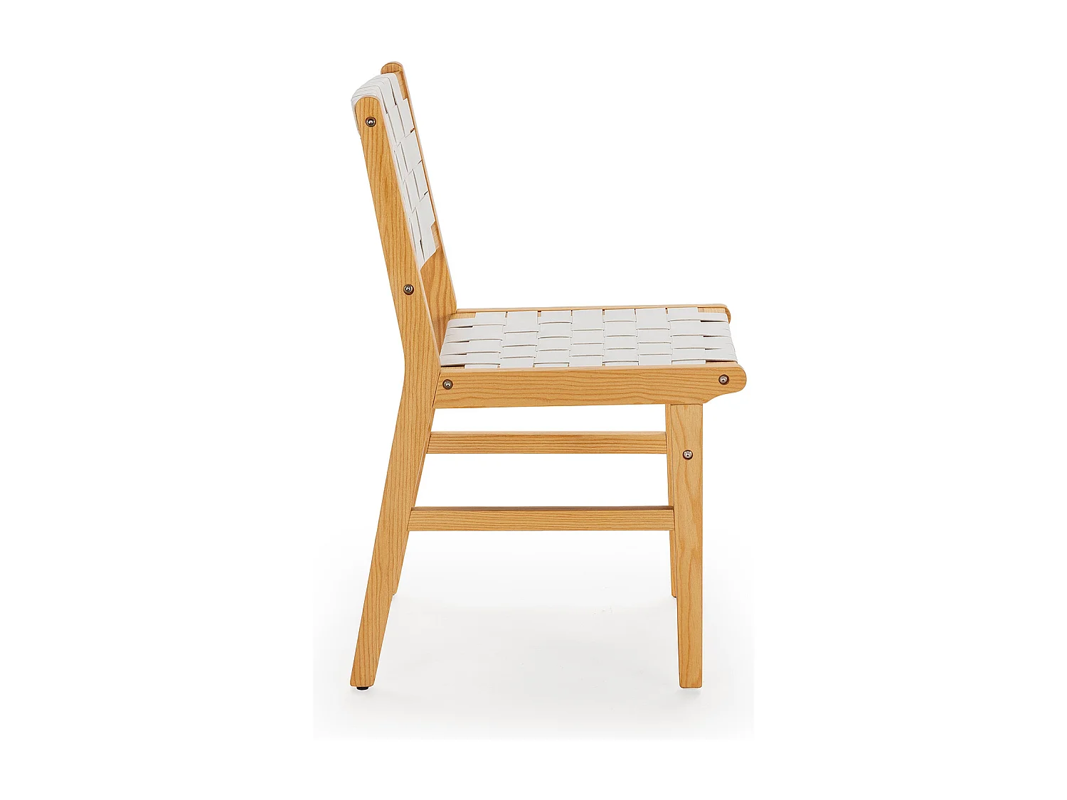 Set di 2 sedie Kurt Bianco con pelle riciclata