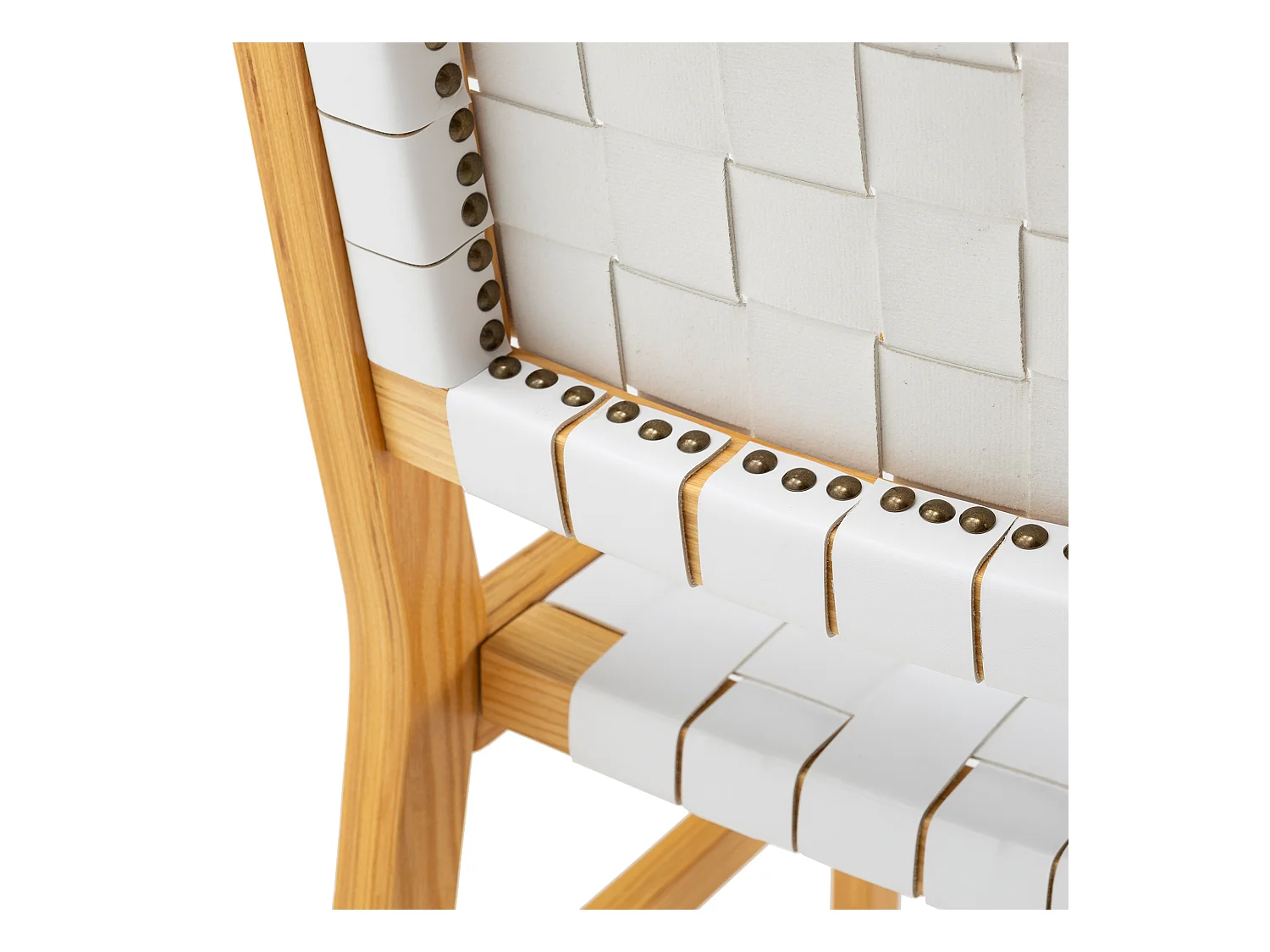 Stuhl-set 2 Kurt Weiß mit recyceltem Leder