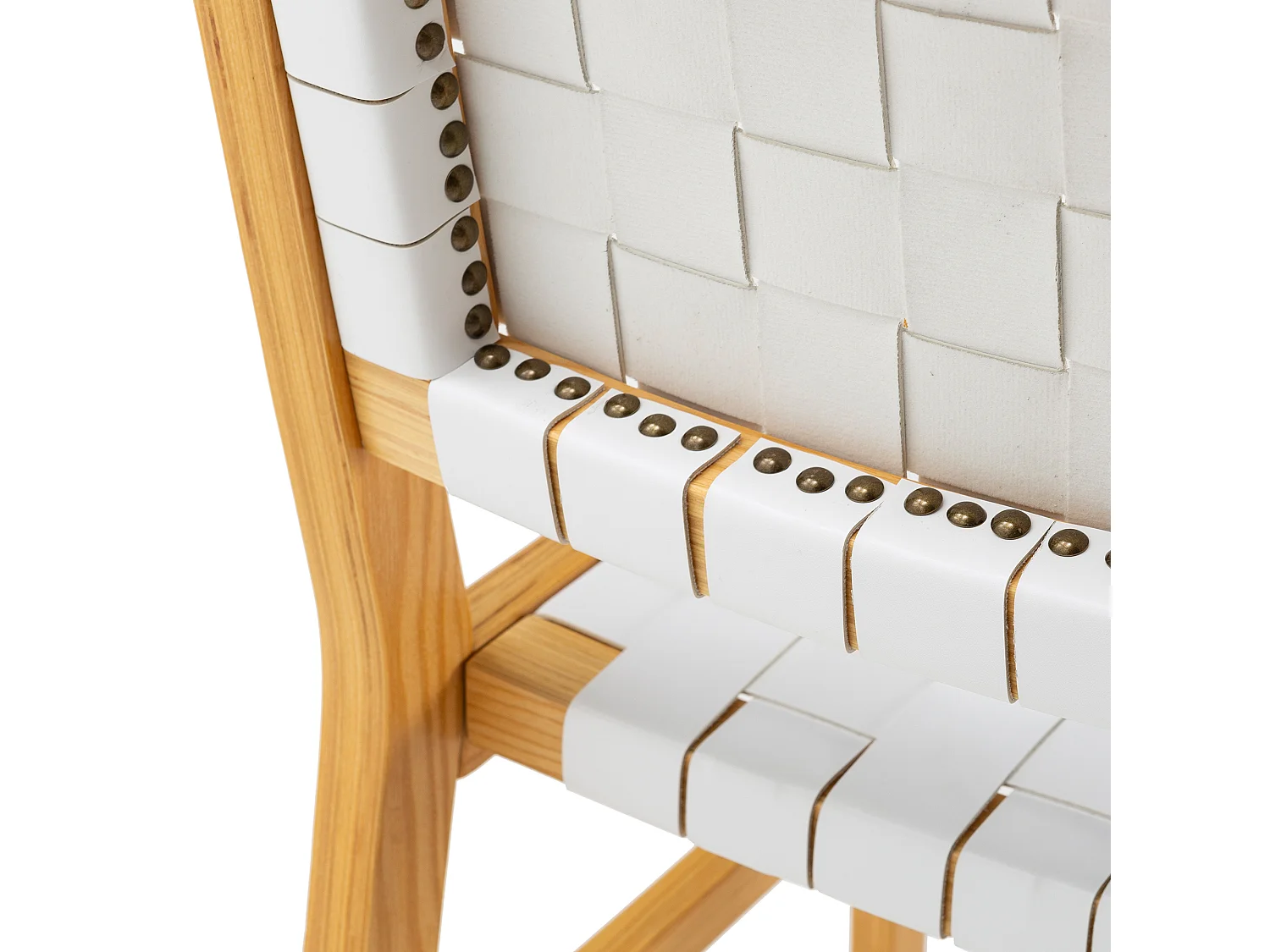 Stuhl-set 2 Kurt Weiß mit recyceltem Leder