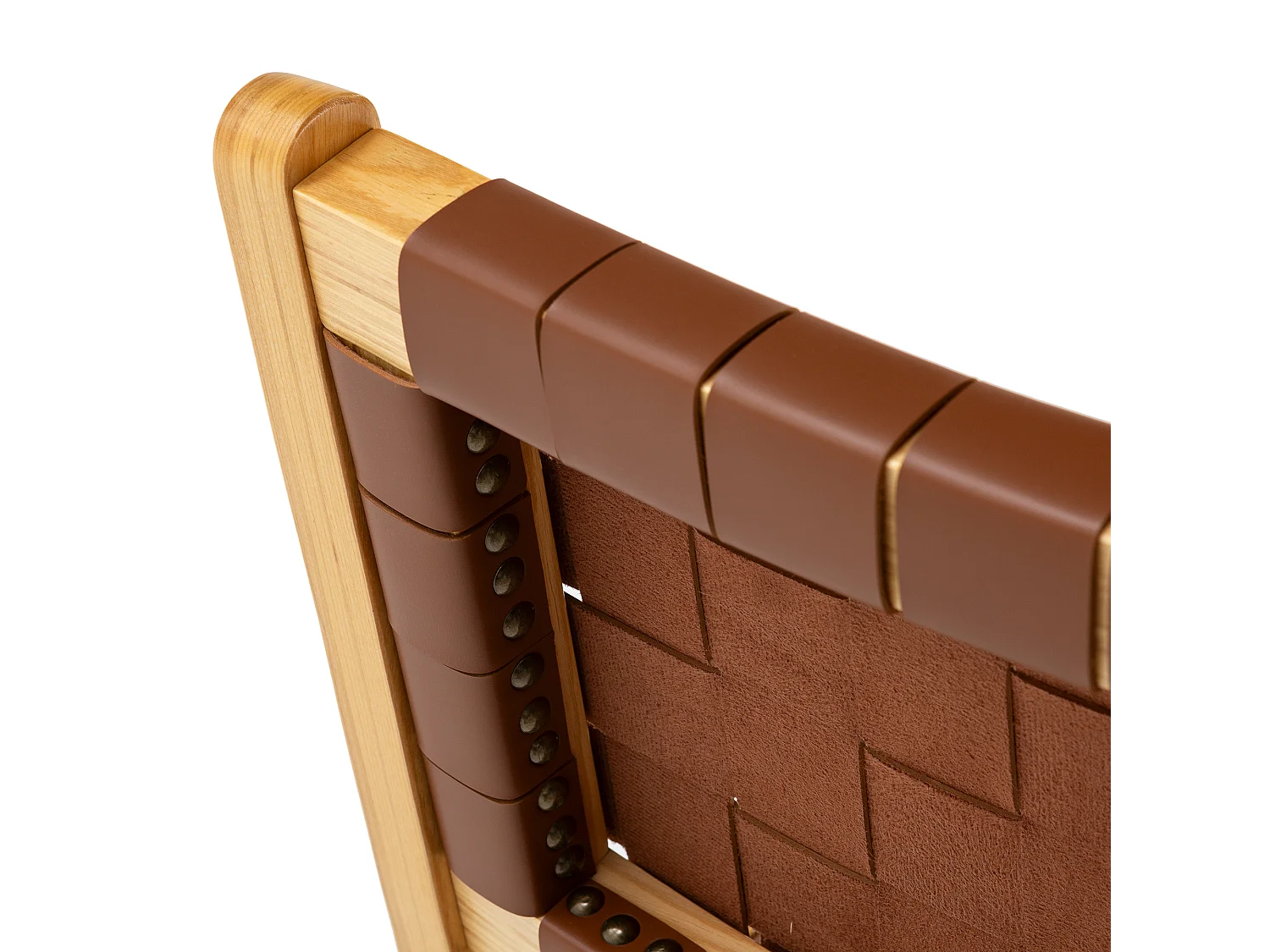 Set di 2 sedie Kurt Marrone con pelle riciclata