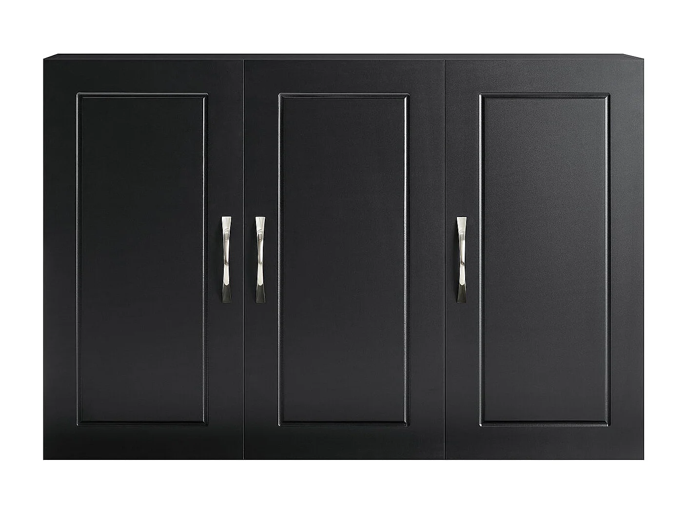 SoBuy Pensile Bagno con 3 ante Pensile Cucina Armadietto Bagno Nero 90x30x60cm FRG231-L-SCH