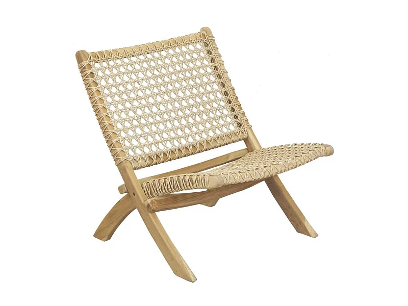 Fauteuil pliant en teck