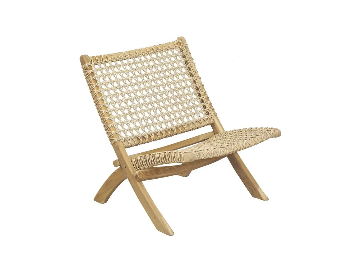 Fauteuil pliant en teck