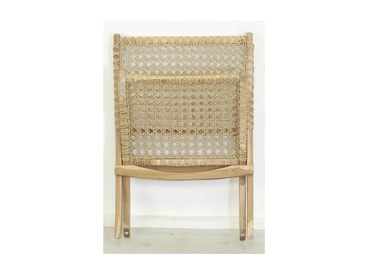 Fauteuil pliant en teck