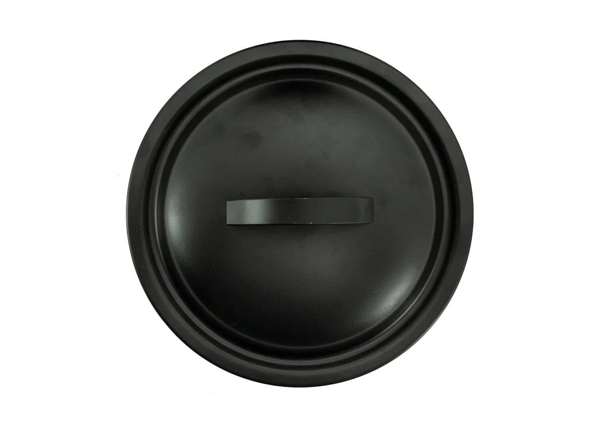 Seau à cendres + pelle + balai en zinc noir