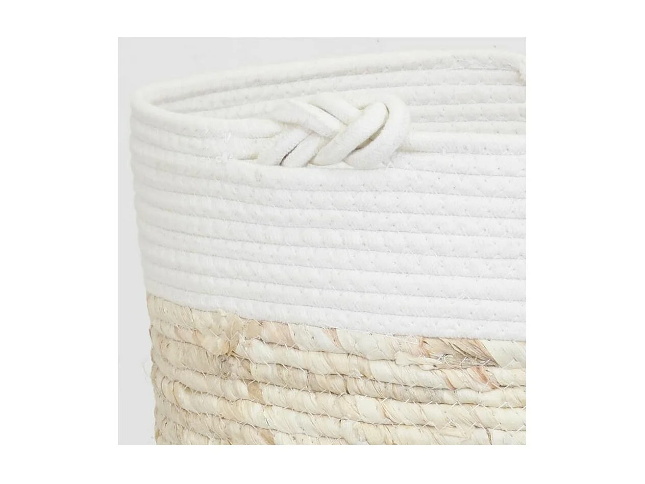 Corbeilles en maïs et coton (lot de 3)