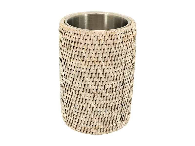 Rafraichisseur en rotin patiné