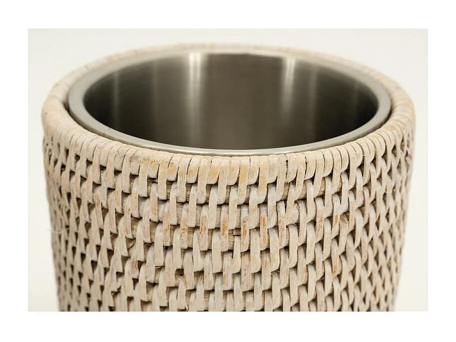 Rafraichisseur en rotin patiné