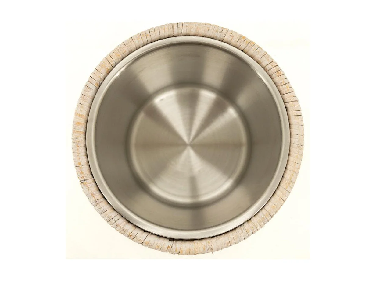 Rafraichisseur en rotin patiné