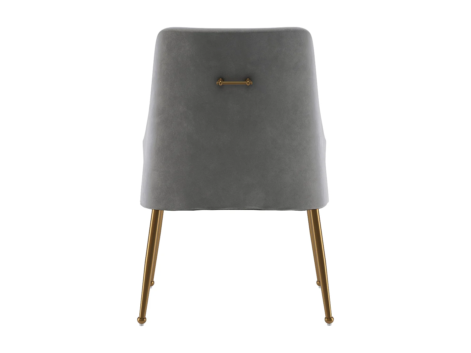 Daphne | Stuhl mit Armlehnen 2er Set aus Samt & Metall Grau