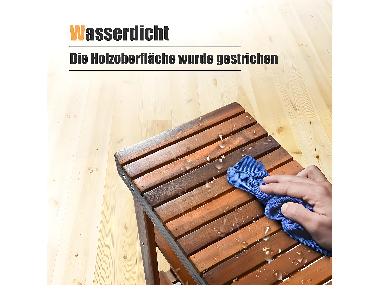 Schuhregal mit Sitzbank, Schuhbank mit 2 Ablagen, Schuhschrank aus Holz, Schuhständer für Bad, Wohnzimmer und Eingangsbereich, 50 x 28 x 45 cm
