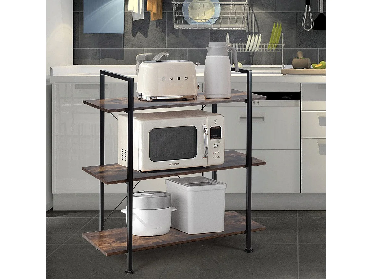 3-stufiger Pflanzen- und Blumenständer Regaleinheit mit Metallrahmen Mehrzweck-Präsentationsständer mit Kippschutz