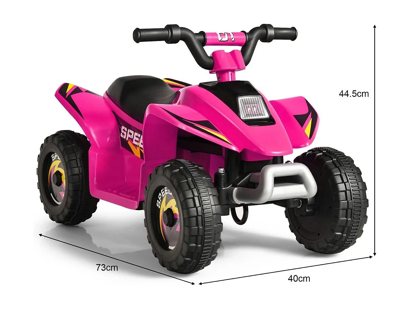 Elektroauto für Kinder Elektro Kinderquad Kindermotorrad 73 x 40 x 44,5 cm Rosa