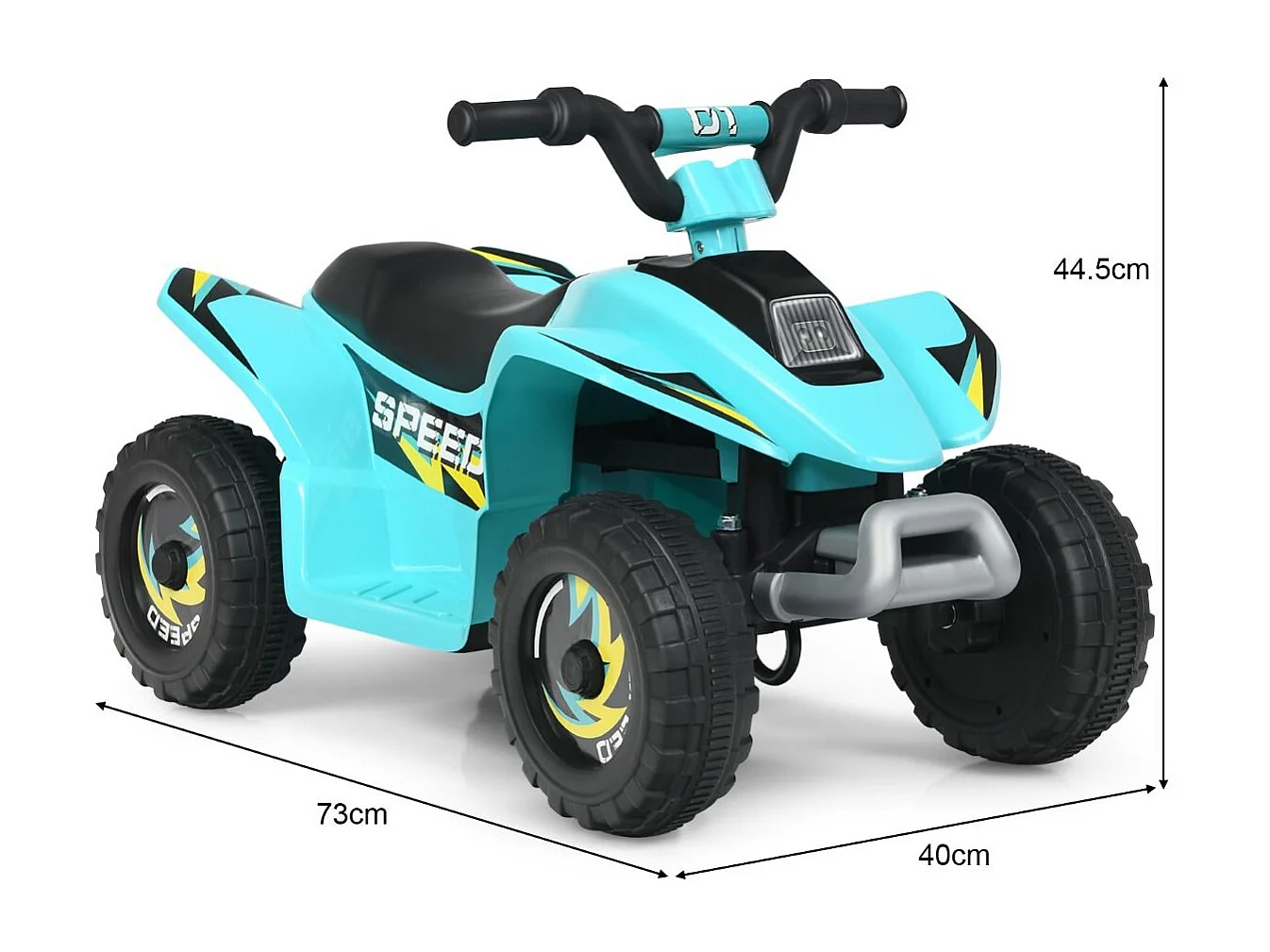 6V Kindermotorrad Kinder Quad Elektro Kinderquad 73 x 40 x 44,5 cm Blau