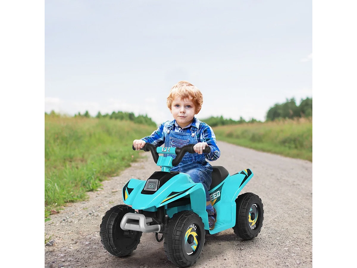 6V Kindermotorrad Kinder Quad Elektro Kinderquad 73 x 40 x 44,5 cm Blau