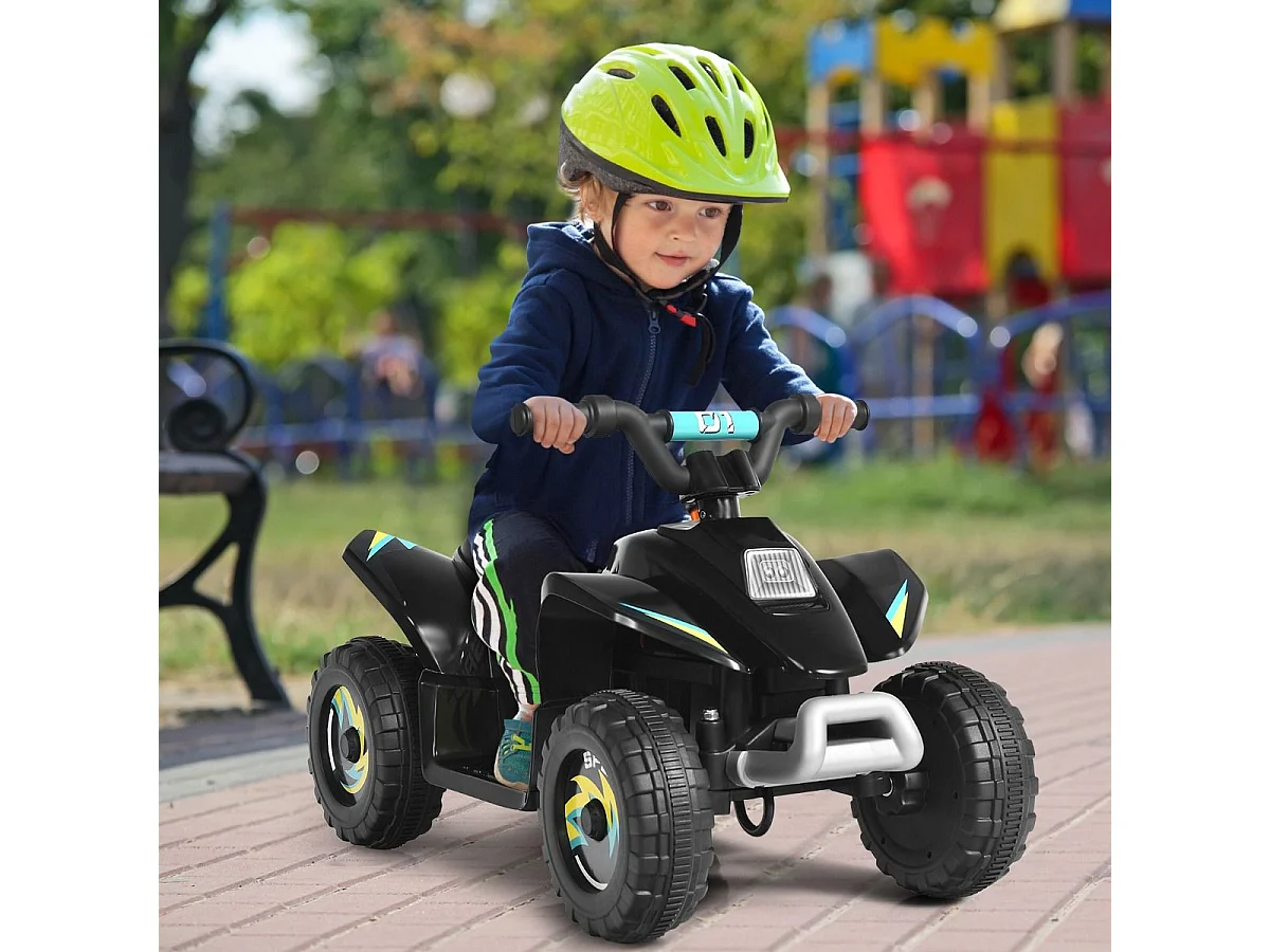 Elektroauto für Kinder Elektro Kinderquad Kindermotorrad 73 x 40 x 44,5 cm Schwarz
