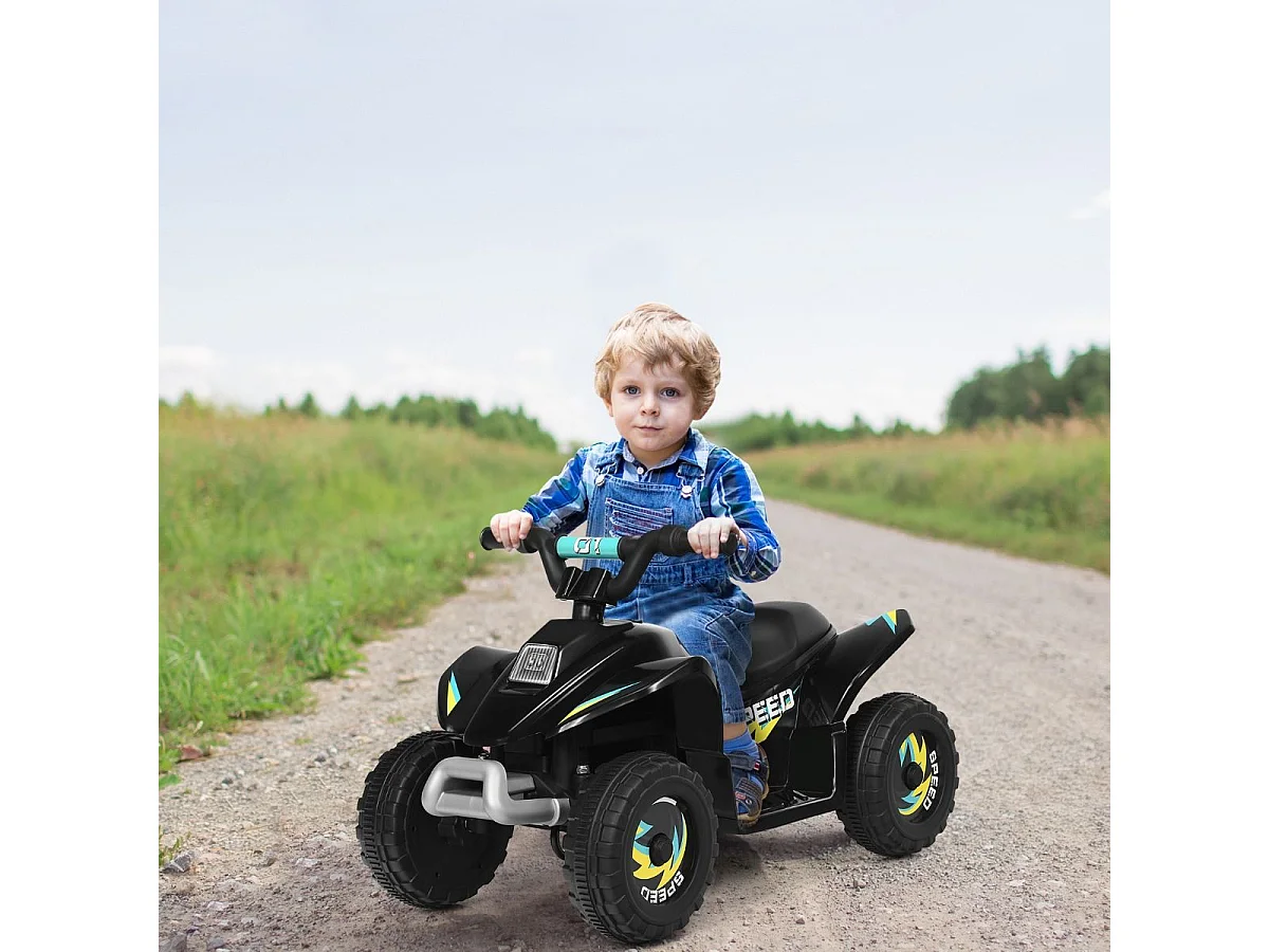 Elektroauto für Kinder Elektro Kinderquad Kindermotorrad 73 x 40 x 44,5 cm Schwarz