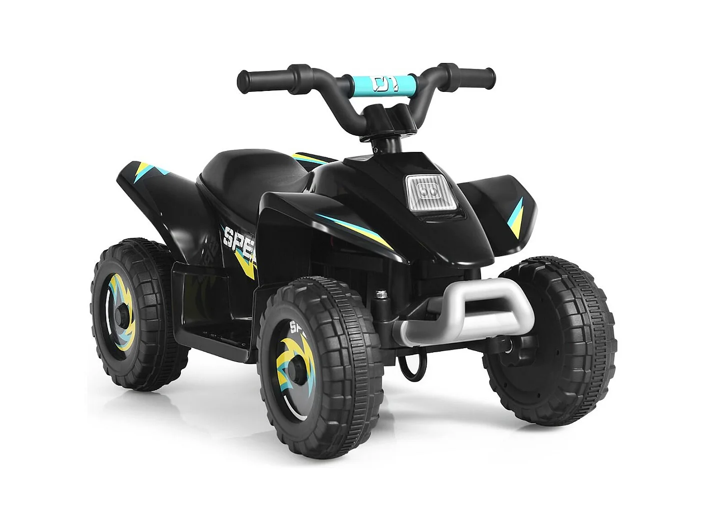 Quad Buggy Electrique pour Enfant 6 V 4,5 Km-H MAX Voiture pour Enfants de 3 Ans+ Noir